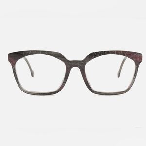 LA Eyeworks Authentic SIR LADY Glasses 680 49mm Gray Violet Sparkly Frames Italy